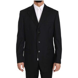 Liz Claiborne men's black twill sports coat sz 42s